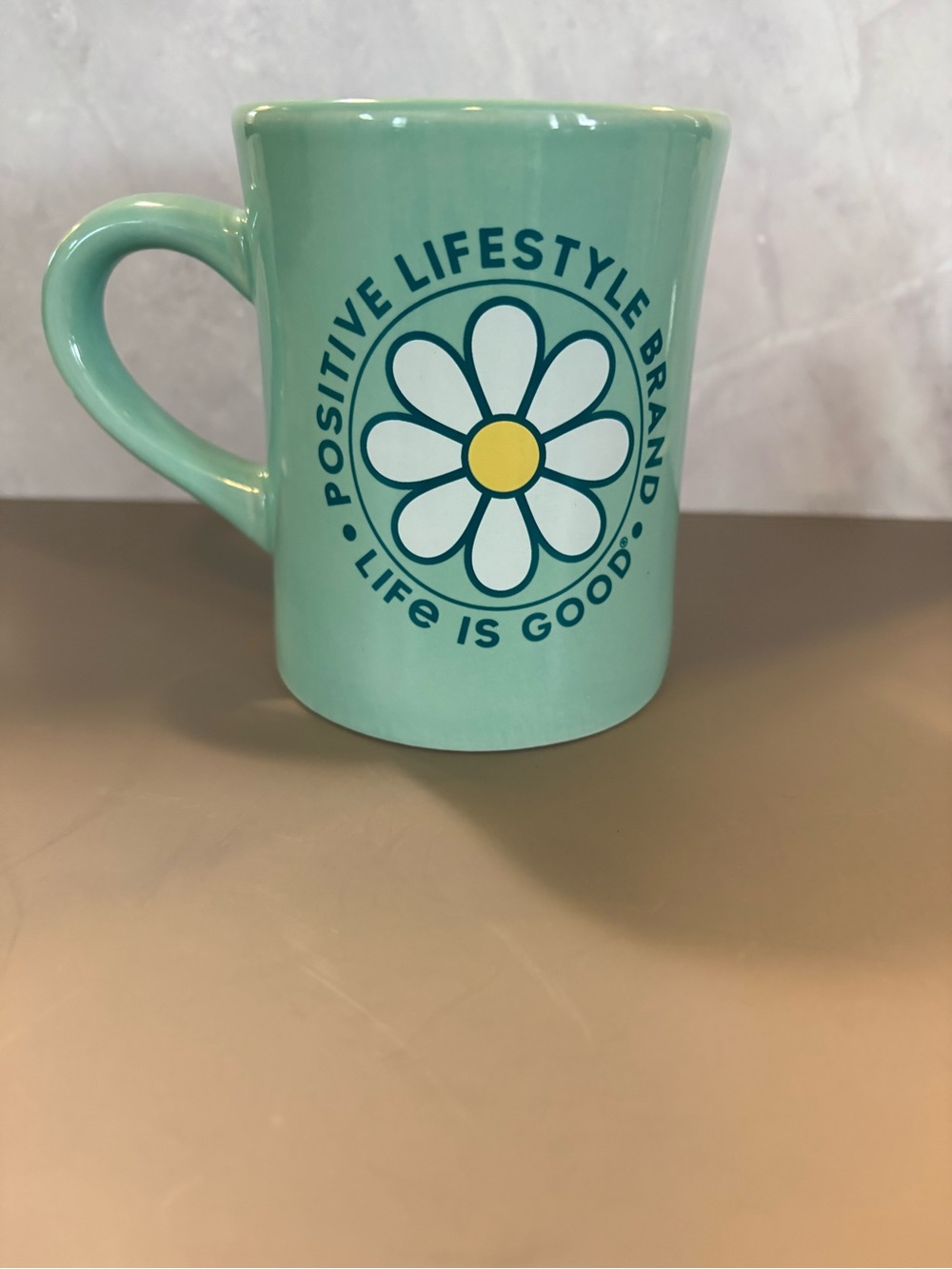 Life is Good Mint Daisy Ceramic Mug - Positive Lifestyle Brand